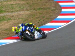 Motorrad mit Valentino Rossi